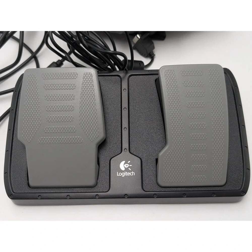 Logitech NASCAR Racing Wheel Xbox Original Black Wired Controller Pedals Boxed